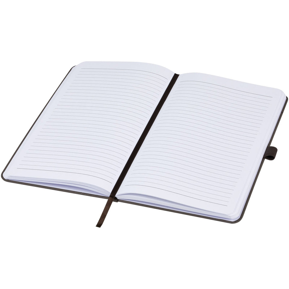 Blocco note con copertina rigida in carta crush Fabianna personalizzato con logo - Pubblienne