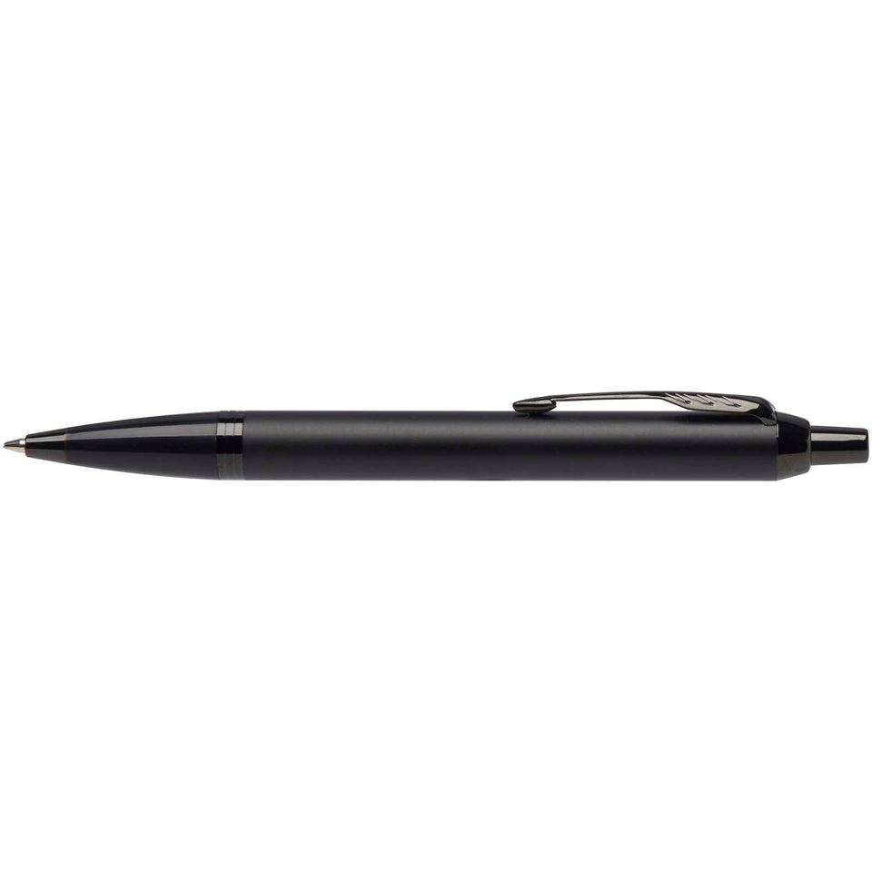 Parker set penna a sfera e penna roller acromatiche in confezione regalo IM (inchiostro nero/blu) personalizzato con logo - Pubblienne