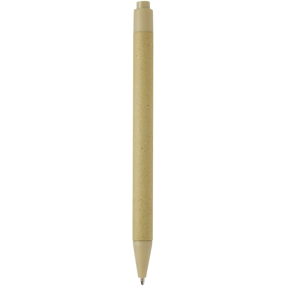 Penna a sfera in carta crush Fabianna (inchiostro nero) personalizzato con logo - Pubblienne