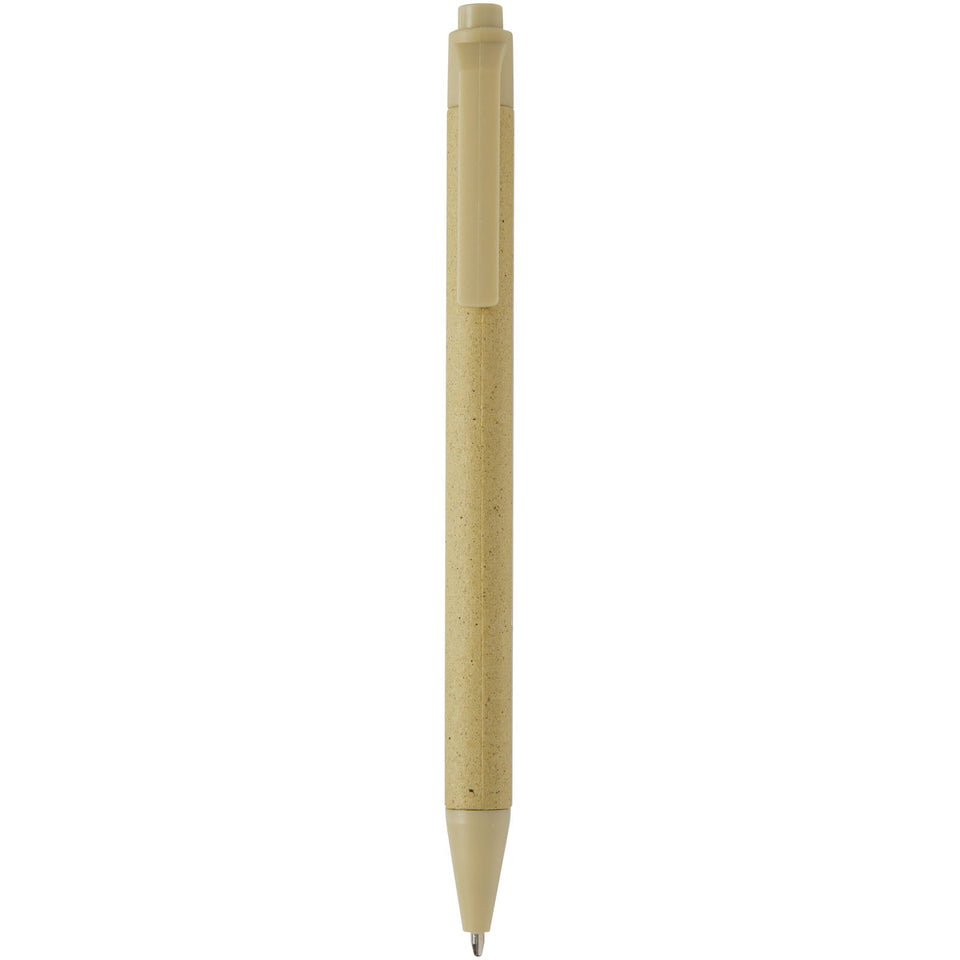 Penna a sfera in carta crush Fabianna (inchiostro nero) personalizzato con logo - Pubblienne