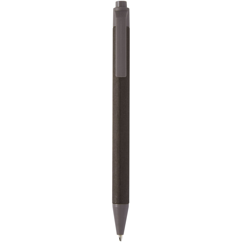Penna a sfera in carta crush Fabianna (inchiostro nero) personalizzato con logo - Pubblienne