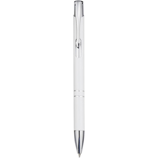 Penna a sfera in alluminio riciclato Moneta (inchiostro nero) personalizzato con logo - Pubblienne