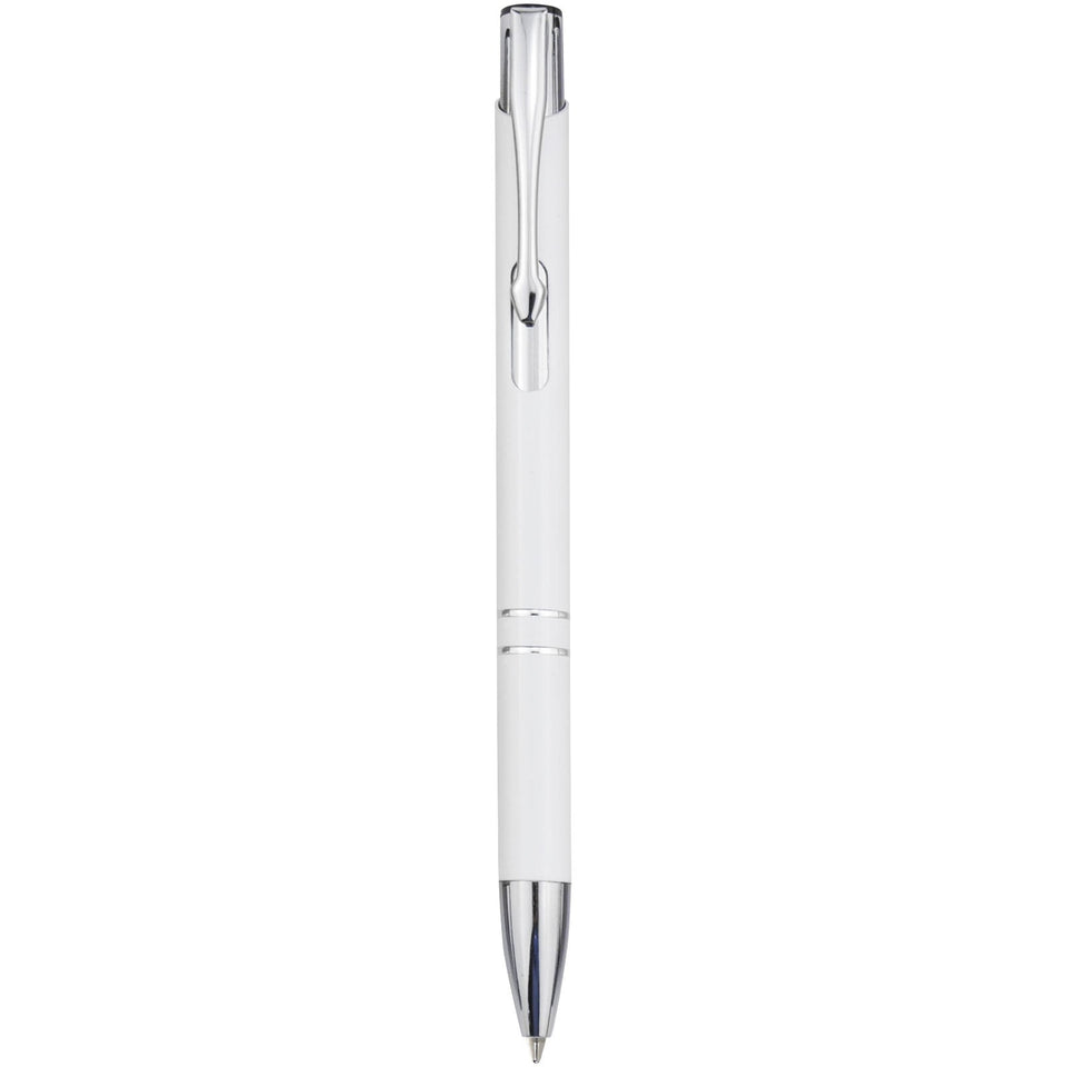 Penna a sfera in alluminio riciclato Moneta (inchiostro nero) personalizzato con logo - Pubblienne