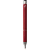 Penna a sfera in alluminio riciclato Moneta (inchiostro nero) personalizzato con logo - Pubblienne