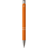 Penna a sfera in alluminio riciclato Moneta (inchiostro nero) personalizzato con logo - Pubblienne