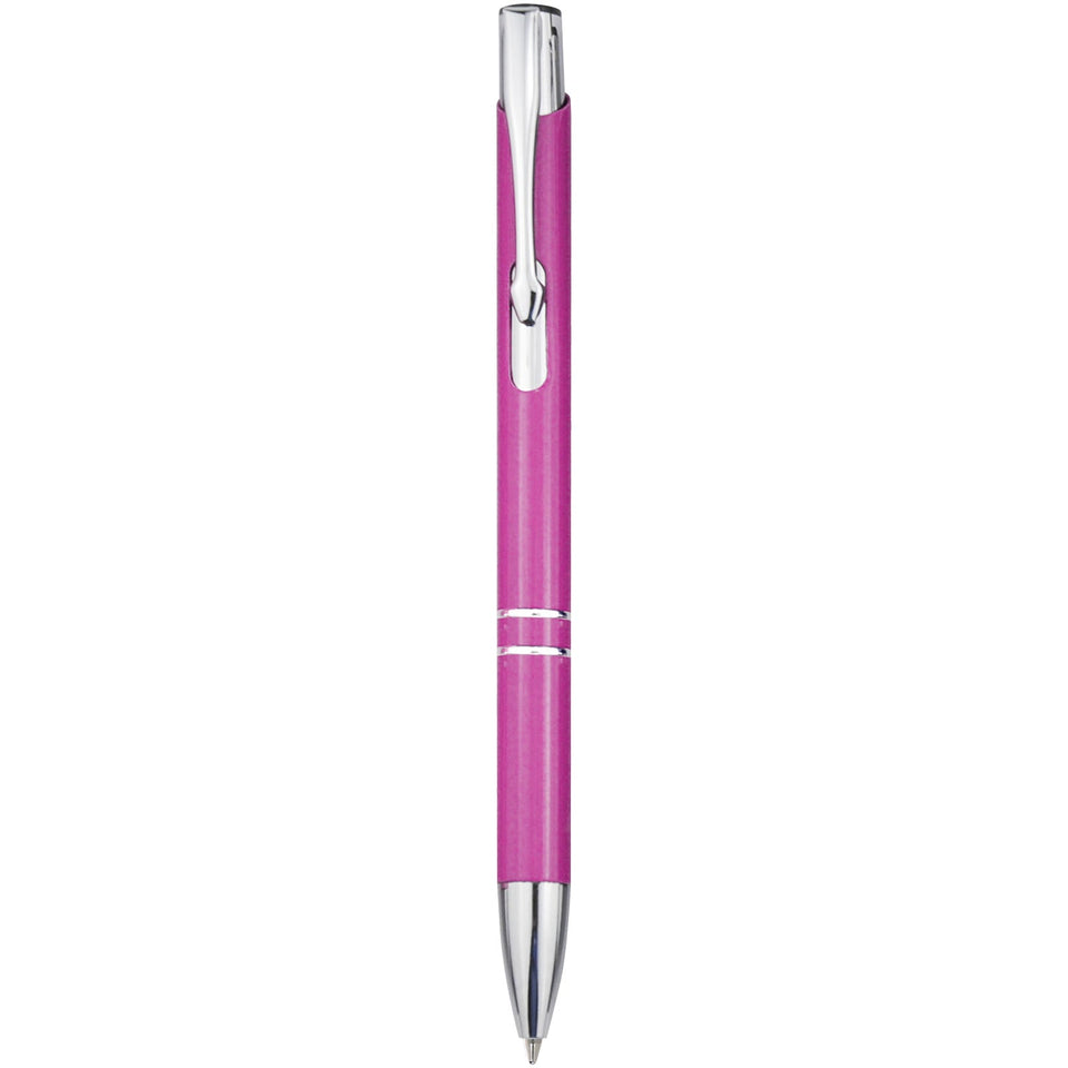 Penna a sfera in alluminio riciclato Moneta (inchiostro nero) personalizzato con logo - Pubblienne