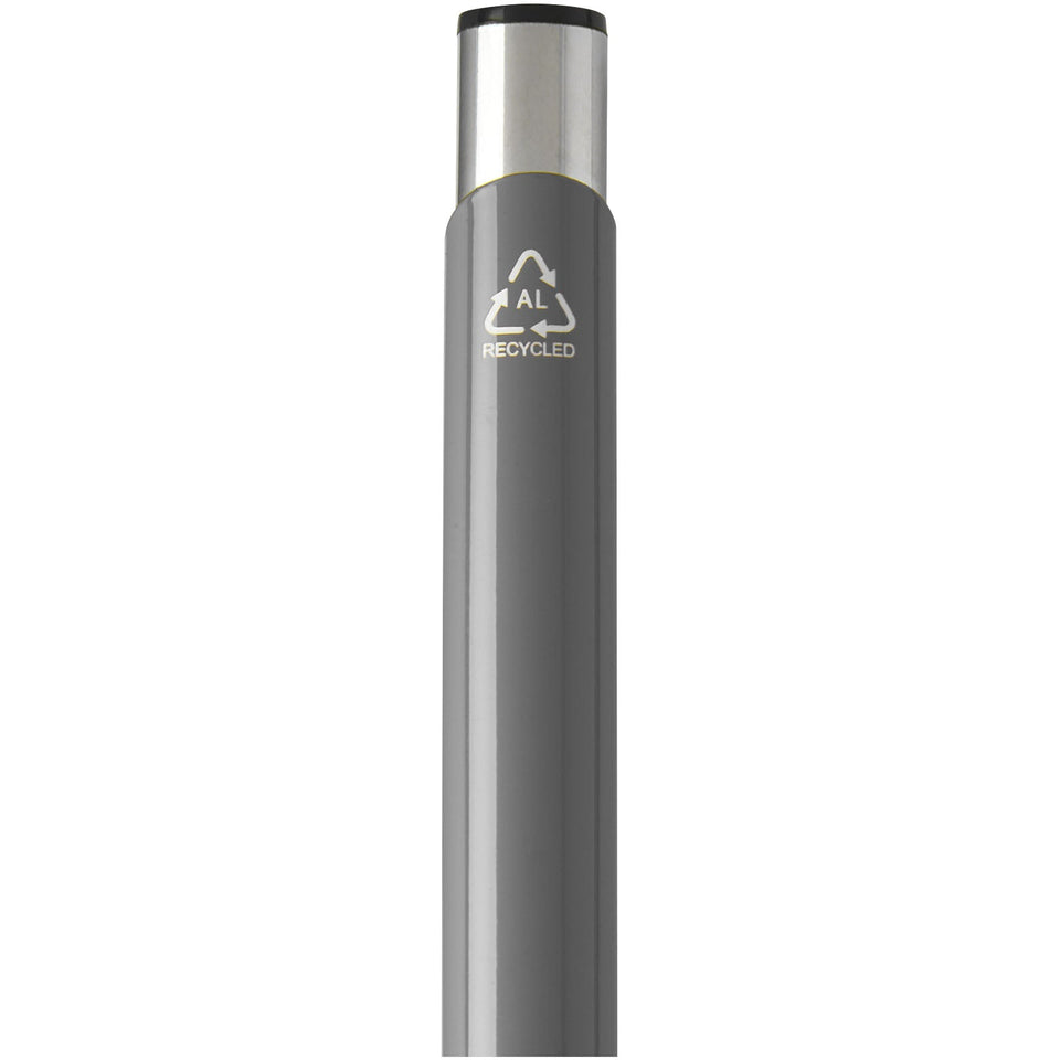 Penna a sfera in alluminio riciclato Moneta (inchiostro nero) personalizzato con logo - Pubblienne