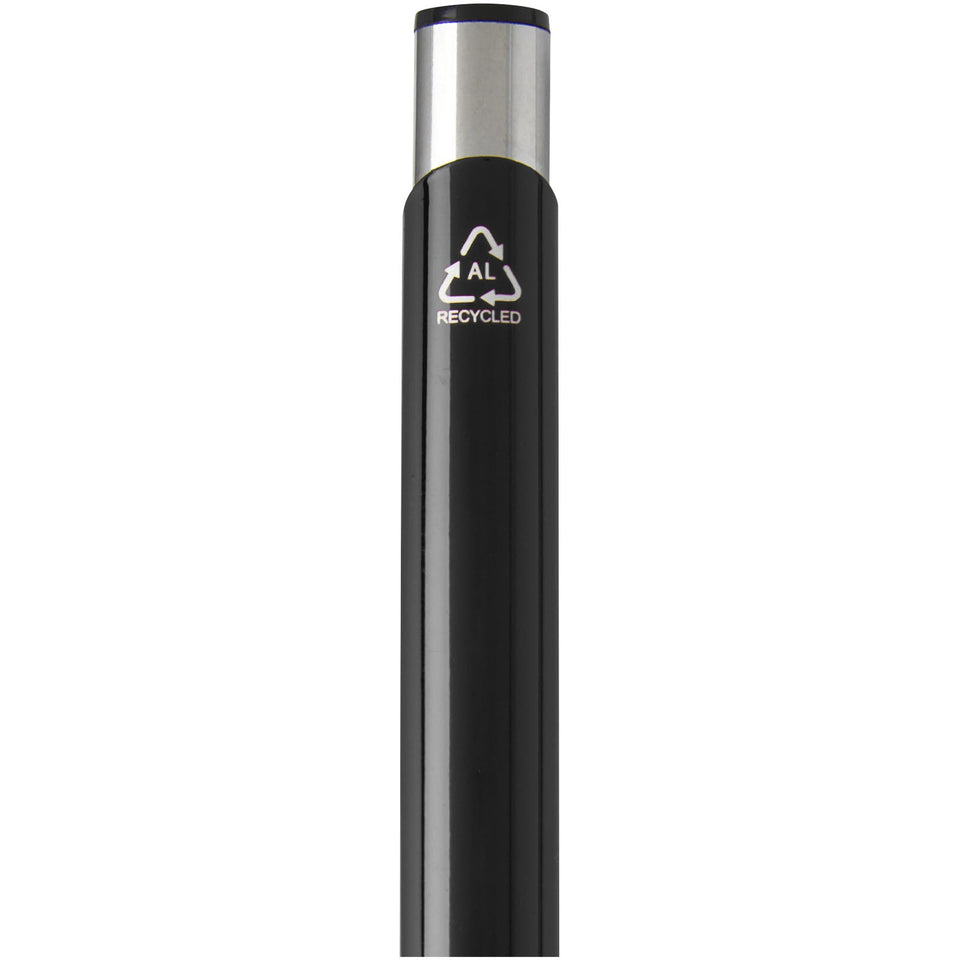 Penna a sfera in alluminio riciclato Moneta (inchiostro nero) personalizzato con logo - Pubblienne