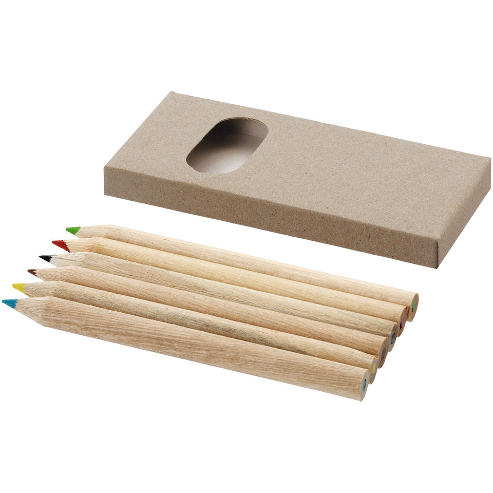 Set di matite per disegnare/colorare da 6 pezzi Artemaa personalizzato con logo - Pubblienne