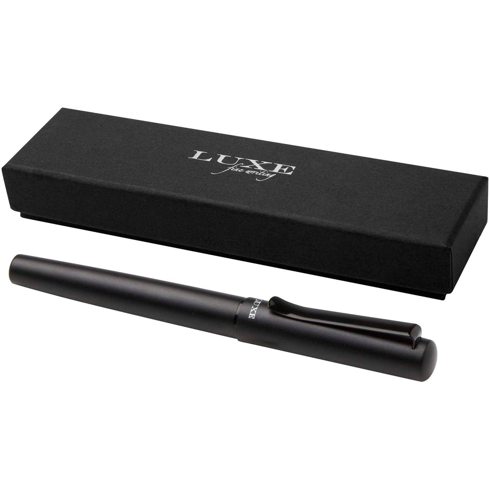 Penna stilografica in alluminio riciclato Lucetta (inchiostro nero) personalizzato con logo - Pubblienne