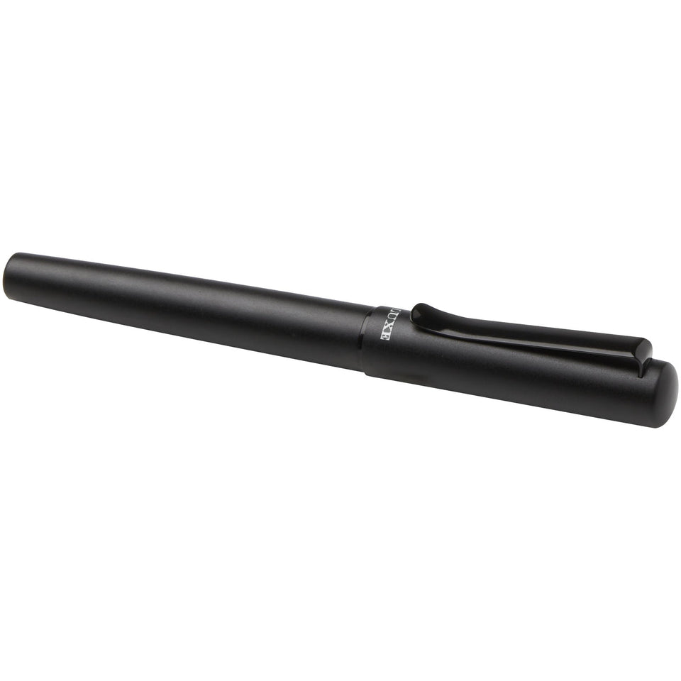 Penna stilografica in alluminio riciclato Lucetta (inchiostro nero) personalizzato con logo - Pubblienne