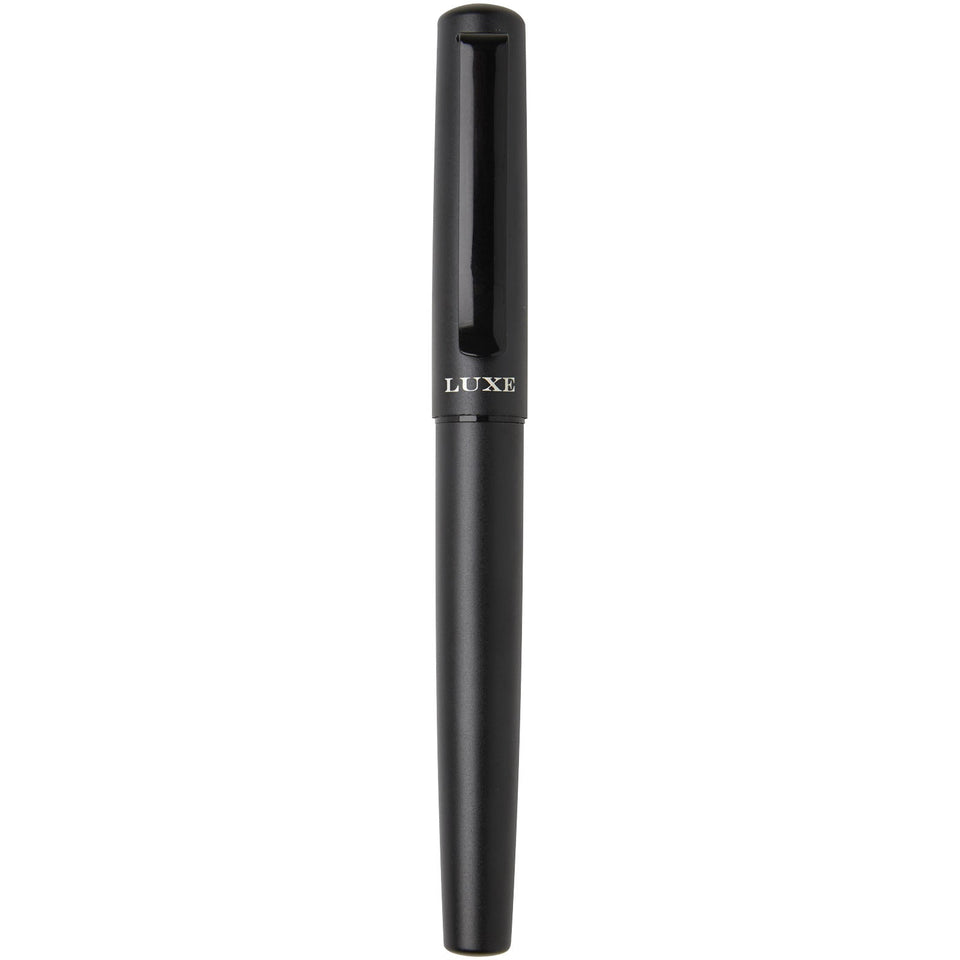 Penna stilografica in alluminio riciclato Lucetta (inchiostro nero) personalizzato con logo - Pubblienne