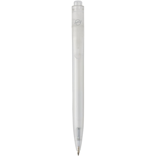 Penna a sfera in plastica destinata all'oceano Thalaasa (inchiostro nero) personalizzato con logo - Pubblienne