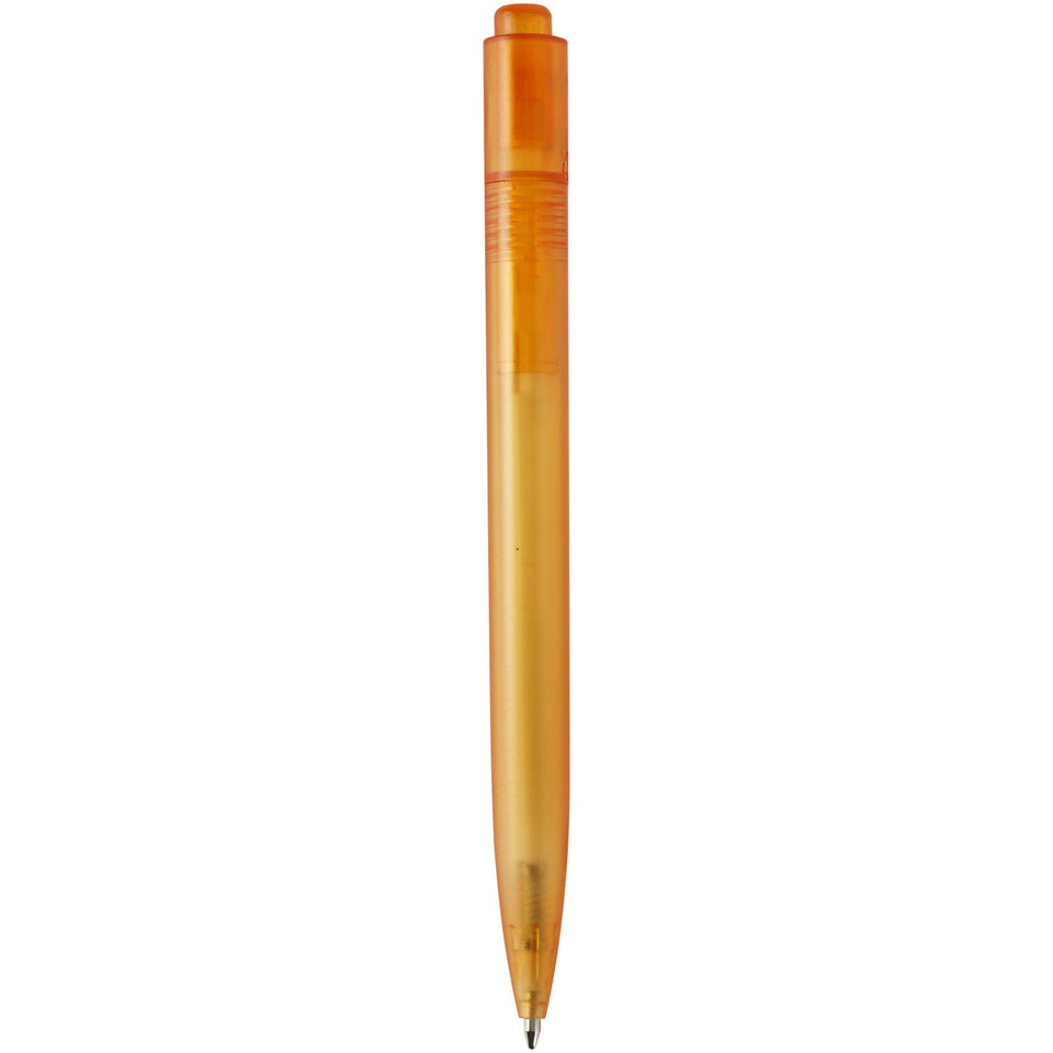 Penna a sfera in plastica destinata all'oceano Thalaasa (inchiostro nero) personalizzato con logo - Pubblienne