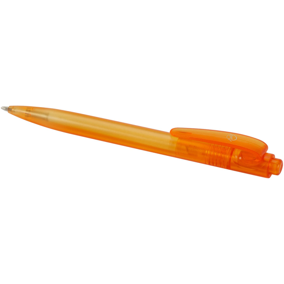 Penna a sfera in plastica destinata all'oceano Thalaasa (inchiostro nero) personalizzato con logo - Pubblienne