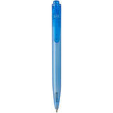 Penna a sfera in plastica destinata all'oceano Thalaasa (inchiostro nero) personalizzato con logo - Pubblienne
