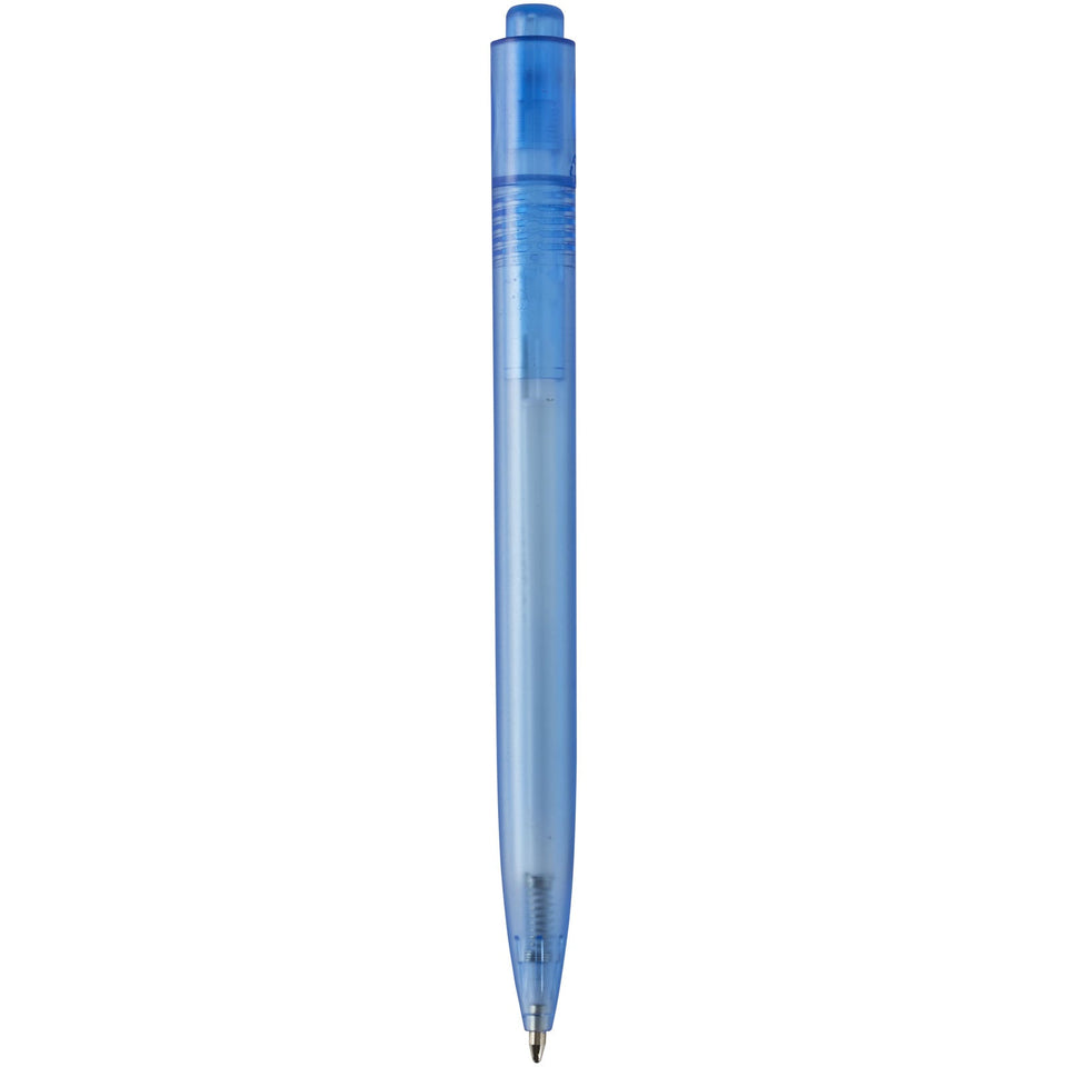 Penna a sfera in plastica destinata all'oceano Thalaasa (inchiostro nero) personalizzato con logo - Pubblienne