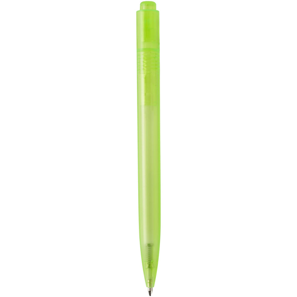 Penna a sfera in plastica destinata all'oceano Thalaasa (inchiostro nero) personalizzato con logo - Pubblienne