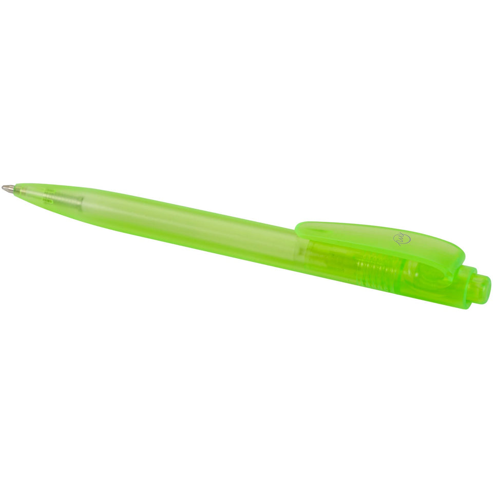 Penna a sfera in plastica destinata all'oceano Thalaasa (inchiostro nero) personalizzato con logo - Pubblienne