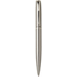 Set con penna a sfera e penna roller in acciaio inossidabile riciclato Didimis (inchiostro nero) personalizzato con logo - Pubblienne
