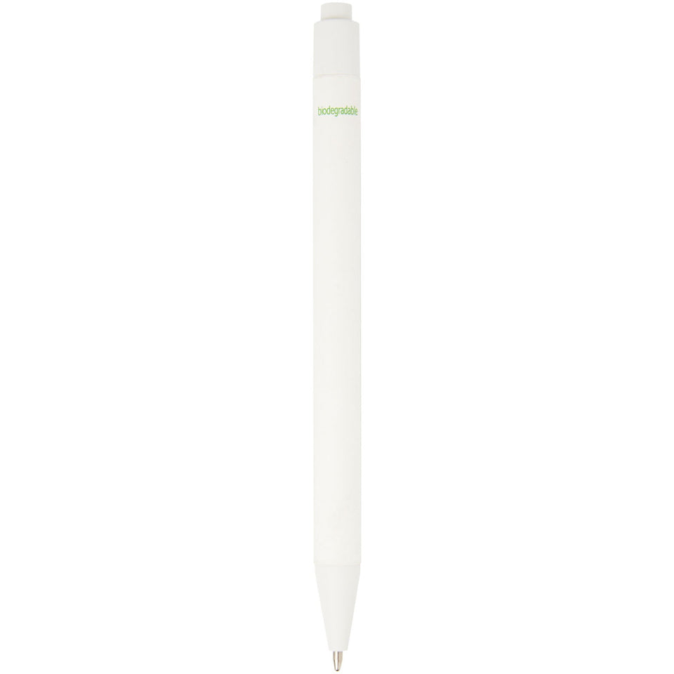 Penna a sfera in carta riciclata monocromatica con finitura opaca Chartik (inchiostro nero) personalizzato con logo - Pubblienne
