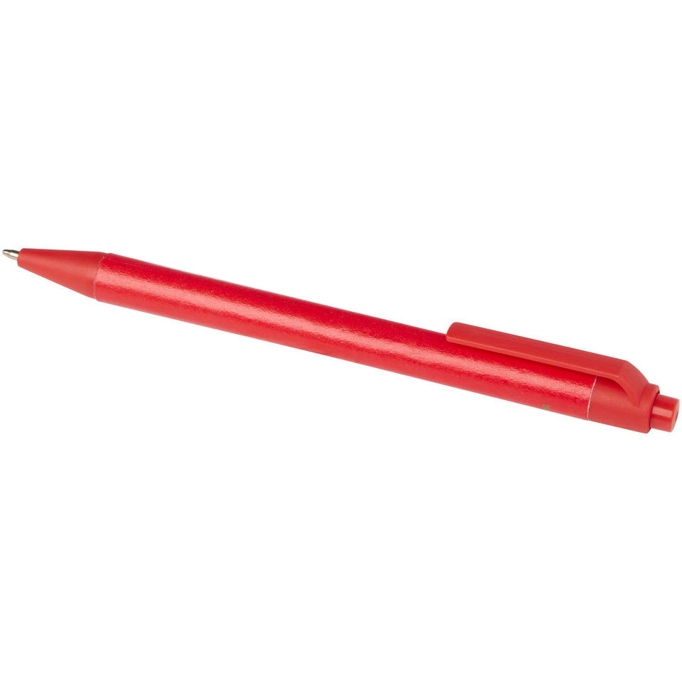 Penna a sfera in carta riciclata monocromatica con finitura opaca Chartik (inchiostro nero) personalizzato con logo - Pubblienne