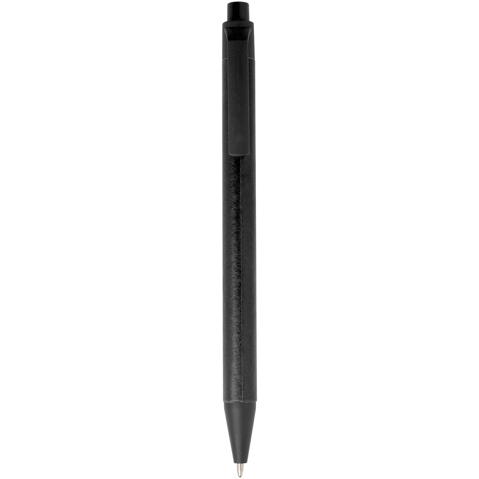 Penna a sfera in carta riciclata monocromatica con finitura opaca Chartik (inchiostro nero) personalizzato con logo - Pubblienne