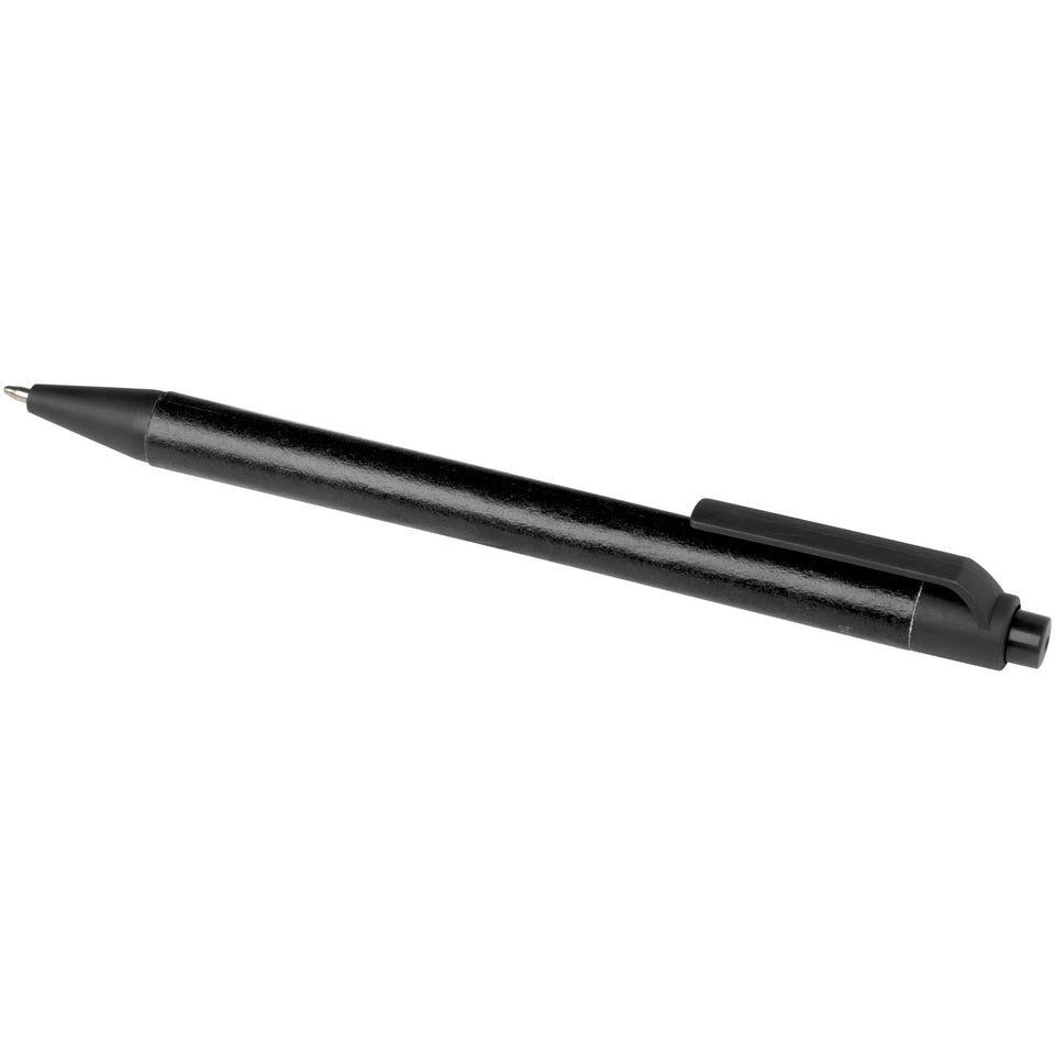 Penna a sfera in carta riciclata monocromatica con finitura opaca Chartik (inchiostro nero) personalizzato con logo - Pubblienne