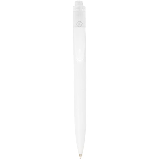 Penna a sfera in plastica destinata all'oceano Thalaasa (inchiostro nero) personalizzato con logo - Pubblienne
