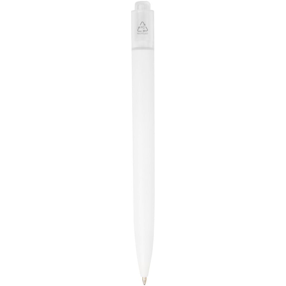 Penna a sfera in plastica destinata all'oceano Thalaasa (inchiostro nero) personalizzato con logo - Pubblienne