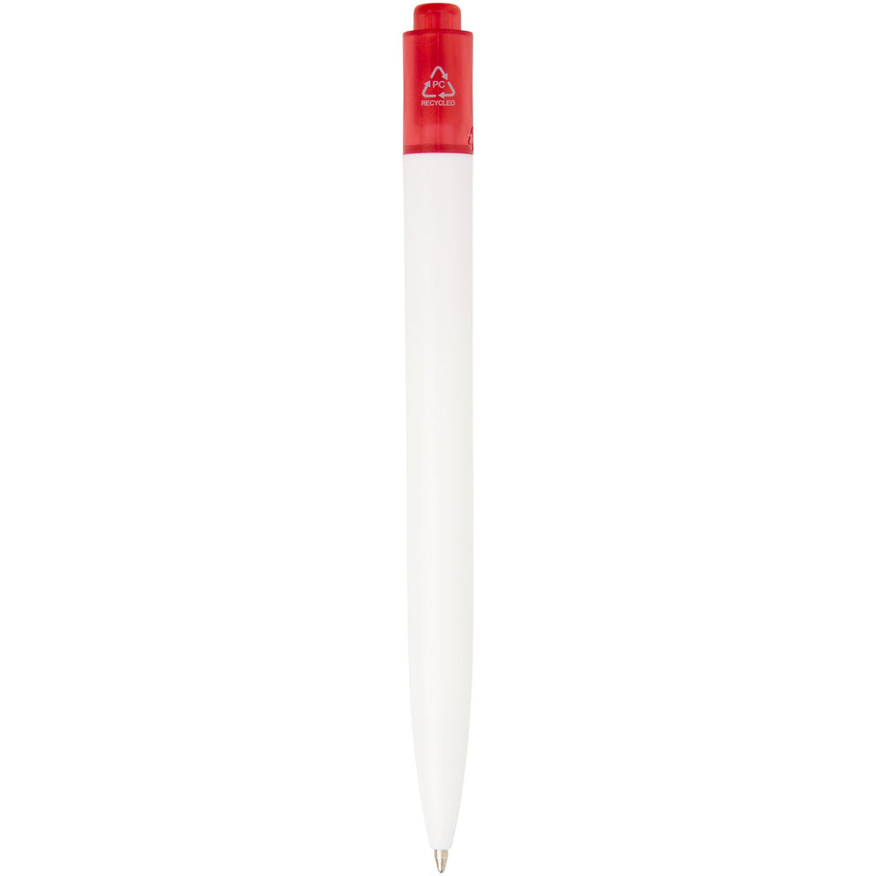Penna a sfera in plastica destinata all'oceano Thalaasa (inchiostro nero) personalizzato con logo - Pubblienne