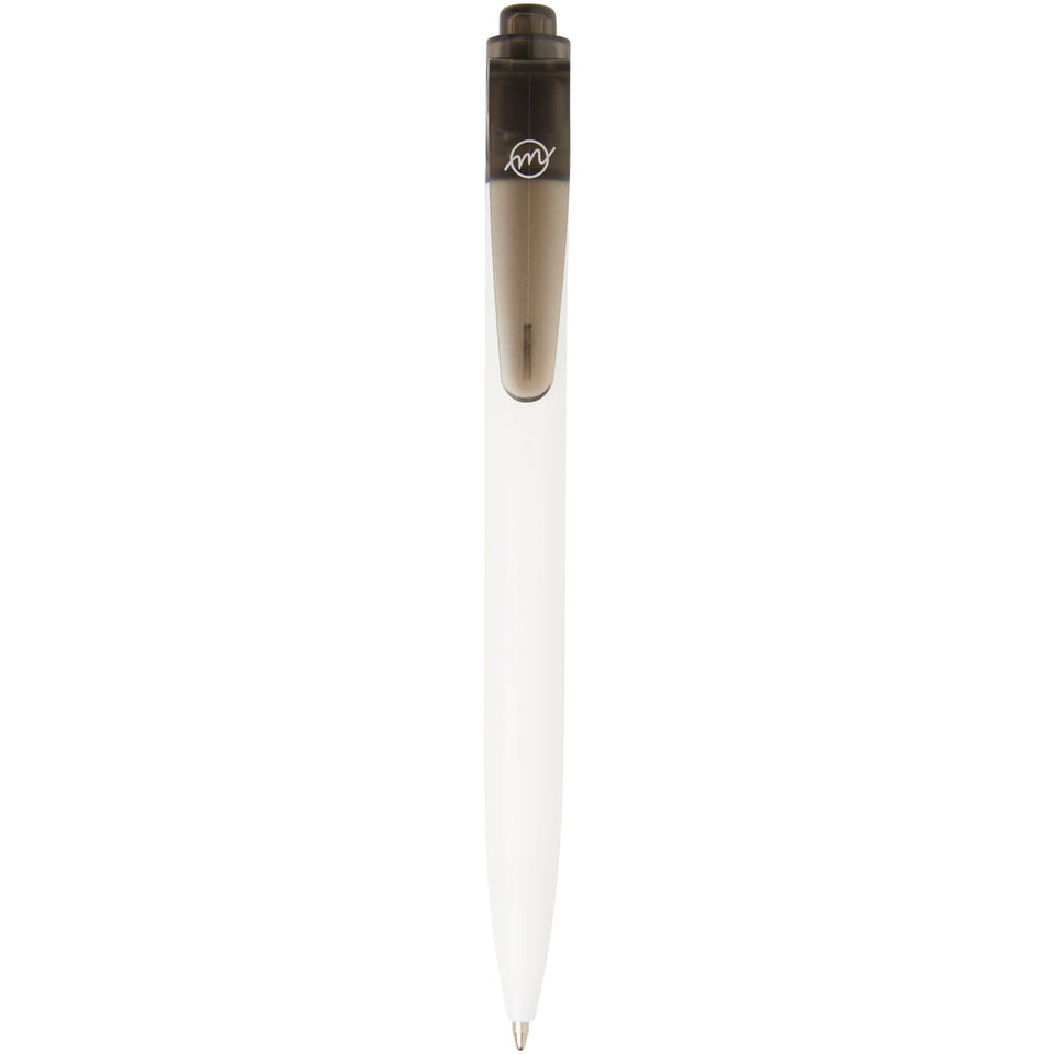 Penna a sfera in plastica destinata all'oceano Thalaasa (inchiostro nero) personalizzato con logo - Pubblienne