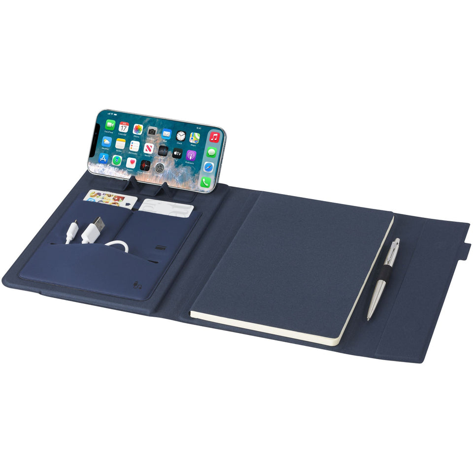 Portadocumenti con blocco per appunti Liberto personalizzato con logo - Pubblienne