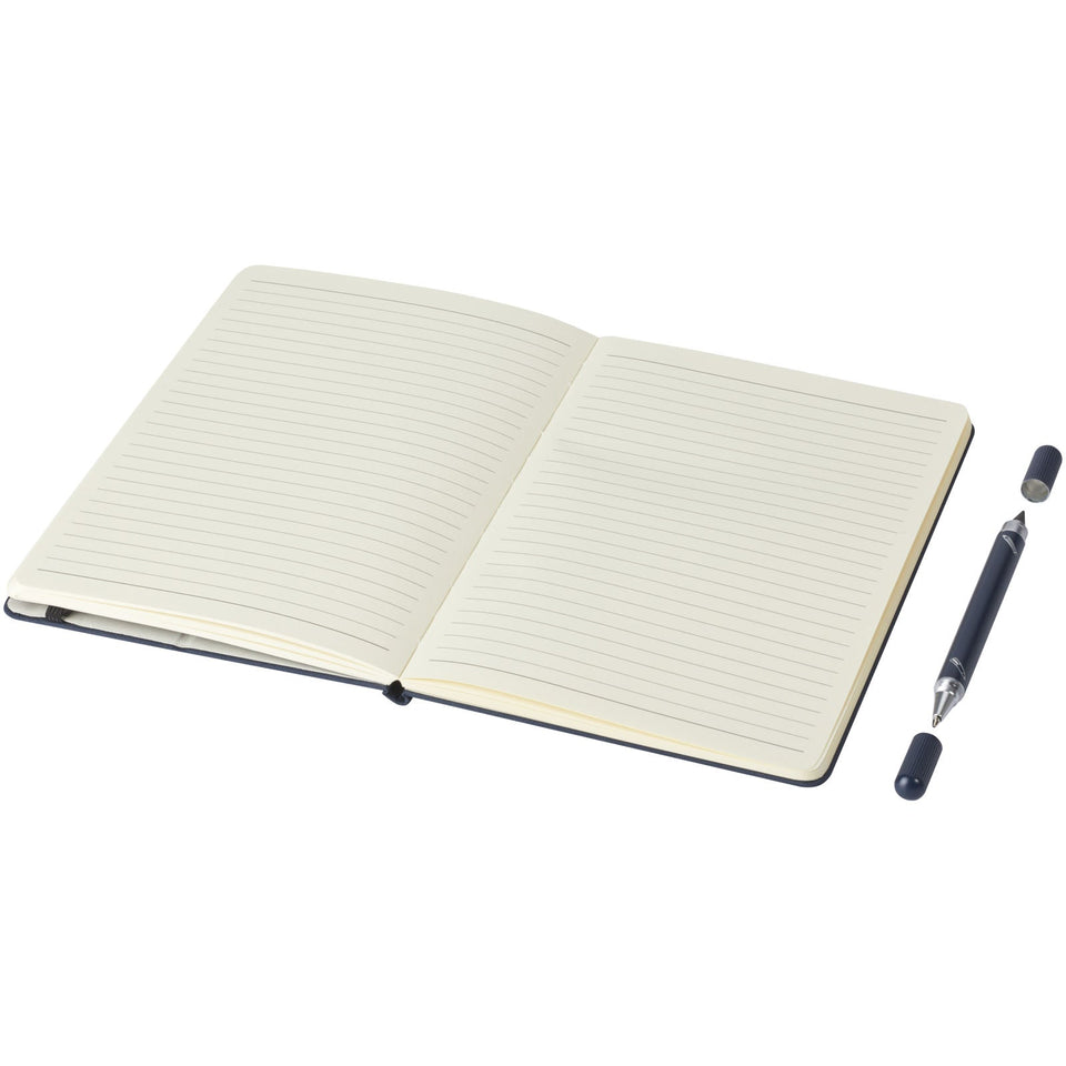 Set con penna a sfera e taccuino Skribo personalizzato con logo - Pubblienne