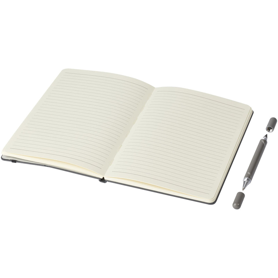 Set con penna a sfera e taccuino Skribo personalizzato con logo - Pubblienne