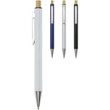 Penna a sfera in alluminio riciclato Cyrus (inchiostro blu) personalizzato con logo - Pubblienne