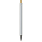 Penna a sfera in alluminio riciclato Cyrus (inchiostro blu) personalizzato con logo - Pubblienne