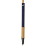 Penna a sfera in alluminio riciclato Darius (inchiostro blu) personalizzato con logo - Pubblienne