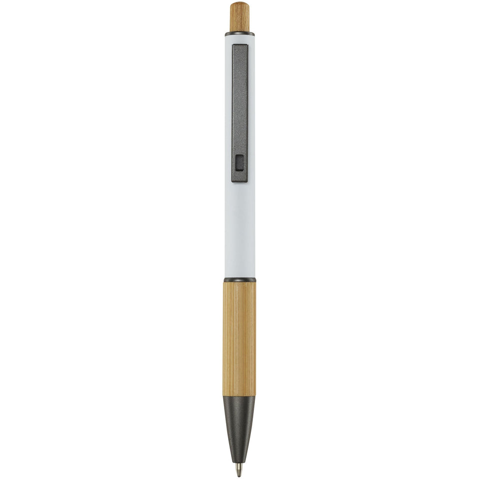 Penna a sfera in alluminio riciclato Darius (inchiostro nero) personalizzato con logo - Pubblienne