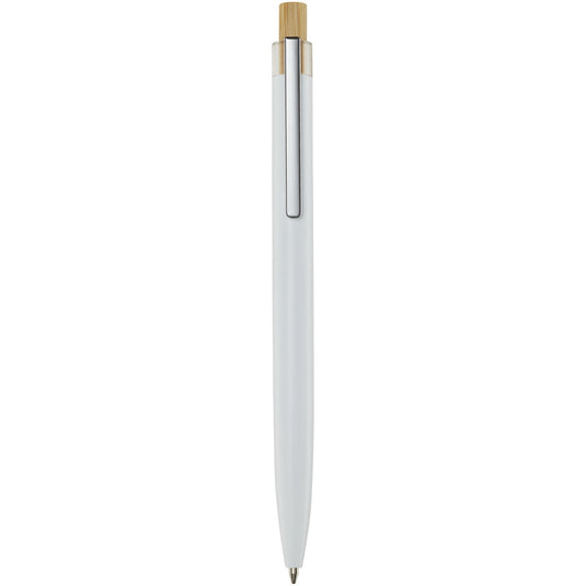 Penna a sfera in alluminio riciclato Nooshin (inchiostro blu) personalizzato con logo - Pubblienne