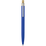 Penna a sfera in alluminio riciclato Nooshin (inchiostro blu) personalizzato con logo - Pubblienne