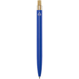 Penna a sfera in alluminio riciclato Nooshin (inchiostro blu) personalizzato con logo - Pubblienne