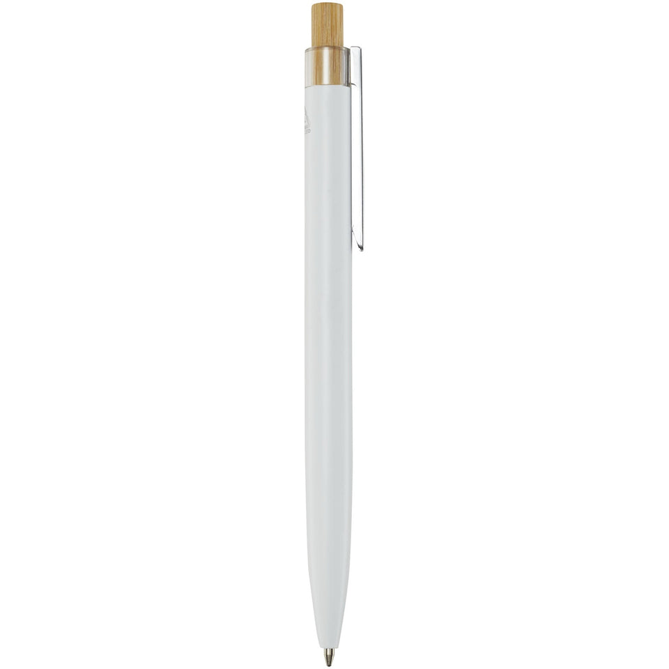 Penna a sfera in alluminio riciclato Nooshin (inchiostro nero) personalizzato con logo - Pubblienne