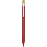 Penna a sfera in alluminio riciclato Nooshin (inchiostro nero) personalizzato con logo - Pubblienne