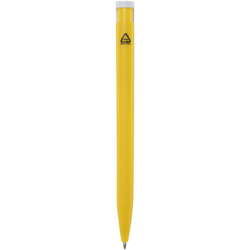 Penna a sfera in plastica riciclata Unix (inchiostro blu) personalizzato con logo - Pubblienne