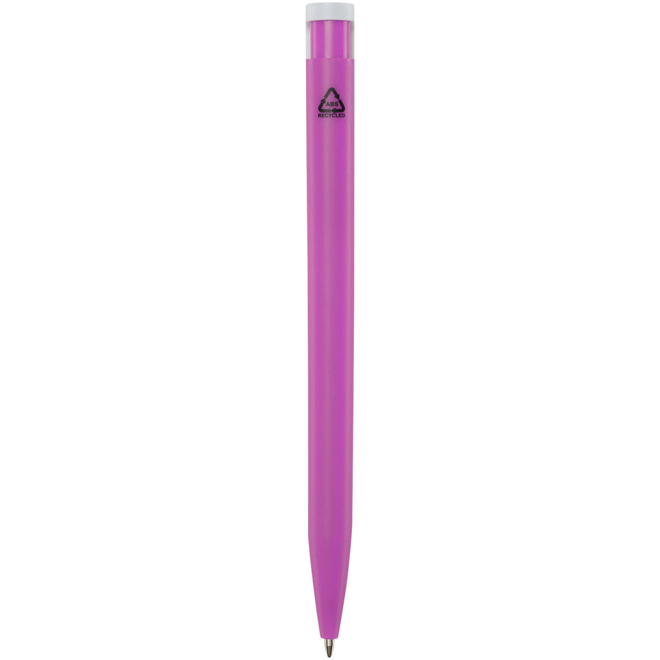 Penna a sfera in plastica riciclata Unix (inchiostro blu) personalizzato con logo - Pubblienne