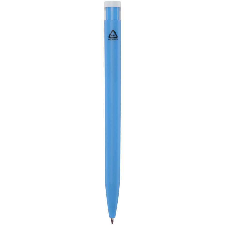 Penna a sfera in plastica riciclata Unix (inchiostro blu) personalizzato con logo - Pubblienne