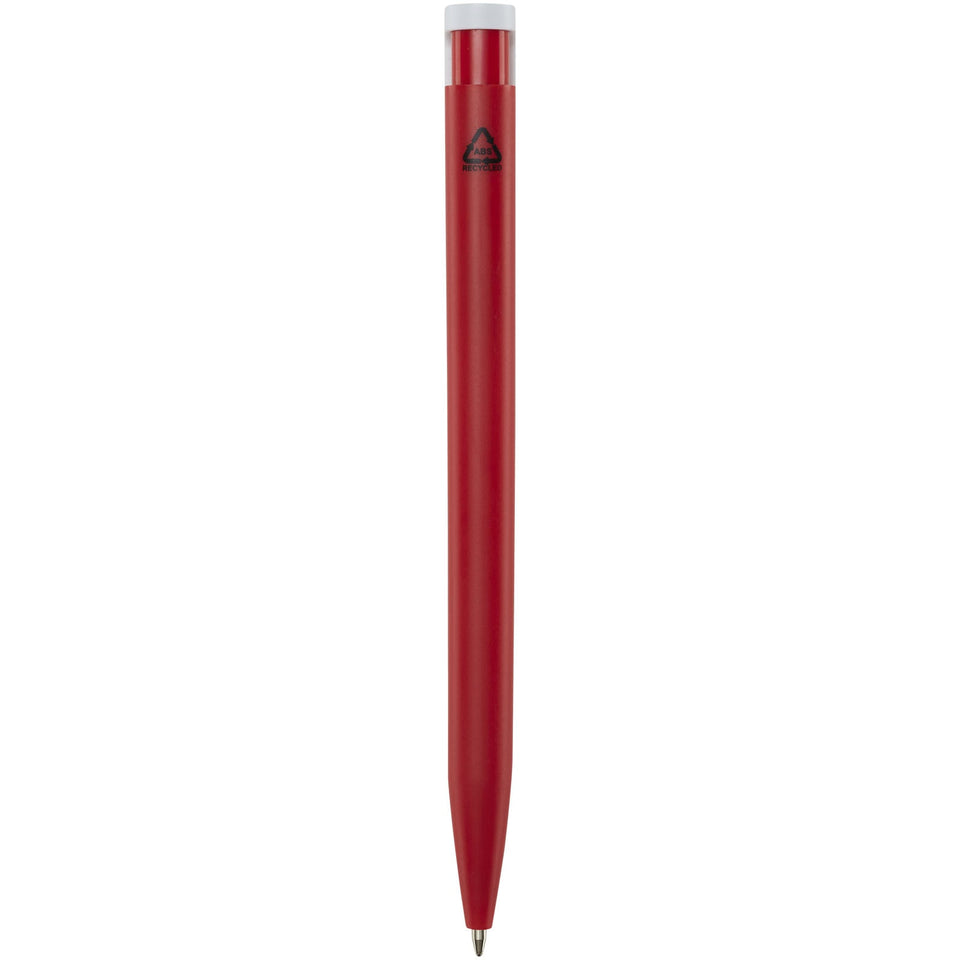 Penna a sfera in plastica riciclata Unix (inchiostro nero) personalizzato con logo - Pubblienne