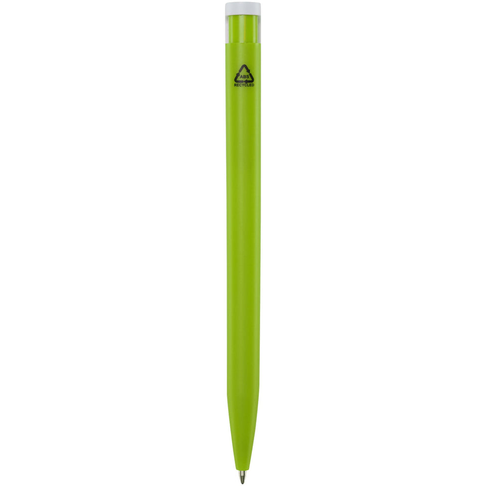 Penna a sfera in plastica riciclata Unix (inchiostro nero) personalizzato con logo - Pubblienne