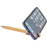 Penna supporto per telefono Delfina (inchiostro nero) personalizzato con logo - Pubblienne